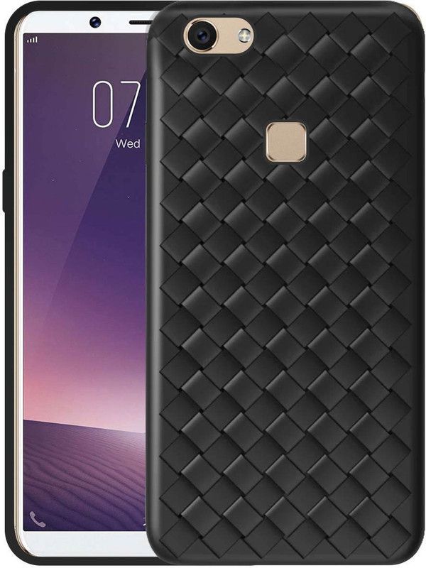 CASE CREATION Back Cover for VIVO V7 Plus  (Black, Dual Protection, Silicon, Pack of: 1)