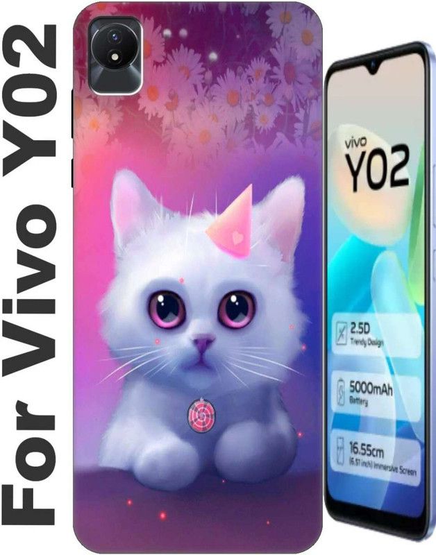 RDcon Back Cover for Vivo Y02 2852  (Orange, Grip Case, Silicon, Pack of: 1)