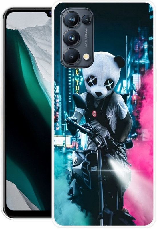ROCKPRINT Back Cover for Oppo Reno 5 Pro 5G  (Multicolor, Grip Case, Silicon, Pack of: 1)