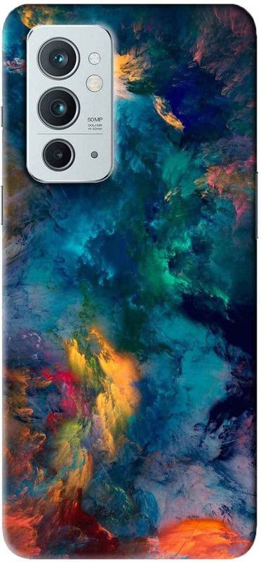 NDCOM Back Cover for OnePlus 9RT 5G Abstract Color Printed  (Multicolor, Hard Case, Pack of: 1)