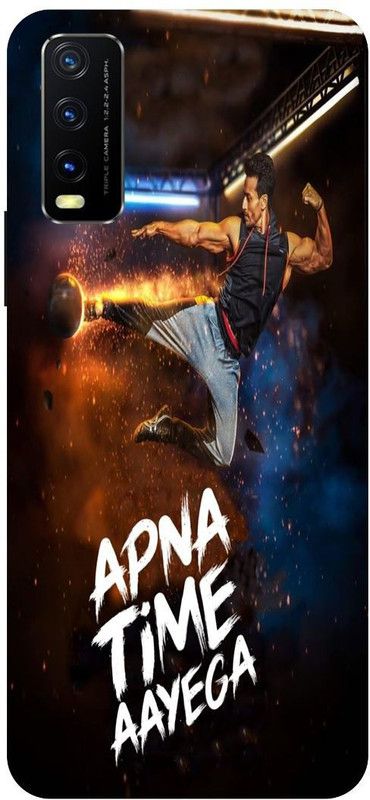 Bluvver Back Cover for Vivo Y12s, V2033, Printed Tiger Shroff Apna Time Aayega Back Cover  (Multicolor, Hard Case, Pack of: 1)