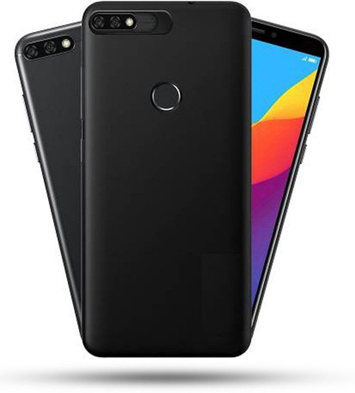 Stunny Back Cover for Honor 7C  (Black, Grip Case, Pack of: 1)