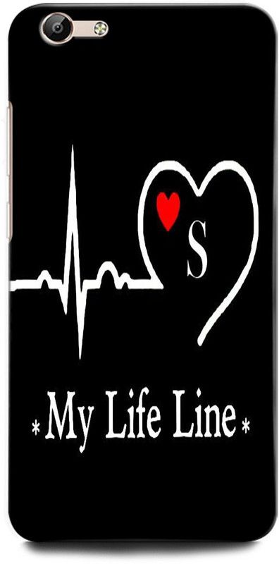 ORBIQE Back Cover for ViVO V5s 1713 S, S LETTER, S ALPHABET, MY LIFE LINE S  (Multicolor, Hard Case, Pack of: 1)