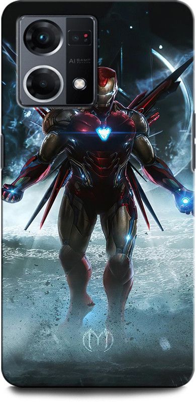 GRAFIQE Back Cover for OPPO F21 Pro 4G IRON MAN, IRON MAN MASK, AVENGER, MARVEL, COMIC, END GAME  (Multicolor, Shock Proof, Pack of: 1)