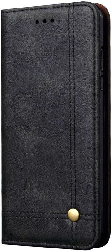 Swan Wallet Case Cover for Samsung Galaxy A8 (2018)  (Black, Dual Protection)