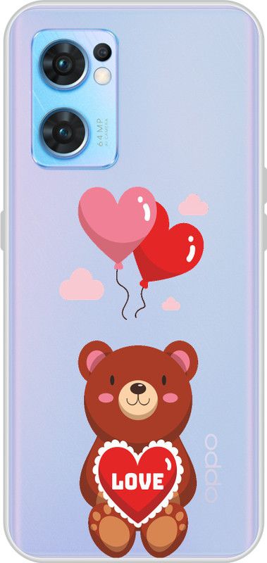 LoveCase Back Cover for OPPO Reno7 5G  (Multicolor, Dual Protection, Silicon, Pack of: 1)