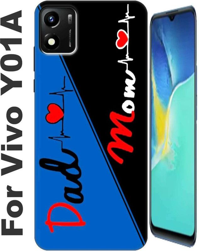 RDcon Back Cover for Vivo Y01A 2683  (Red, Flexible, Silicon, Pack of: 1)