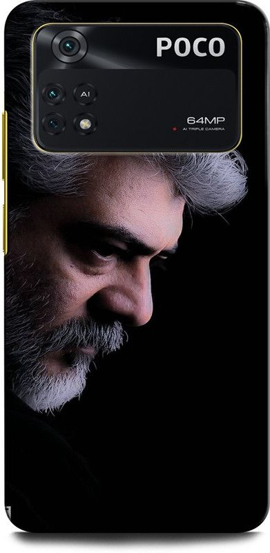 ORBIQE Back Cover for POCO M4 Pro AJIT KUMAR, STYLISH STAR, TAMIL STAR, SOUTH STAR, TOLLYWOOD  (Multicolor, Hard Case, Pack of: 1)