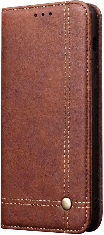 Swan Wallet Case Cover for Samsung Galaxy J6+ / Galaxy J6 PLUS  (Brown, Dual Protection)