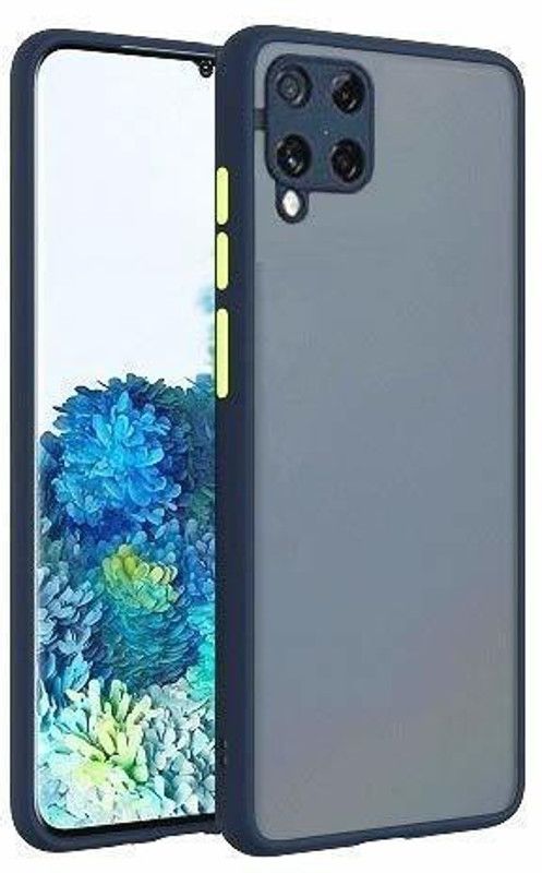 OffersOnly Back Cover for Samsung Galaxy M12 Camera Protection  (Blue, Matte Finish, Silicon, Pack of: 1)