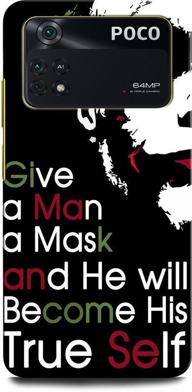 ORBIQE Back Cover for POCO M4 Pro JOKER, BATMAN, HEALTH LEDGER JOKER, DARK KNIGHT, WHY SO SERIOUS  (Multicolor, Hard Case, Pack of: 1)