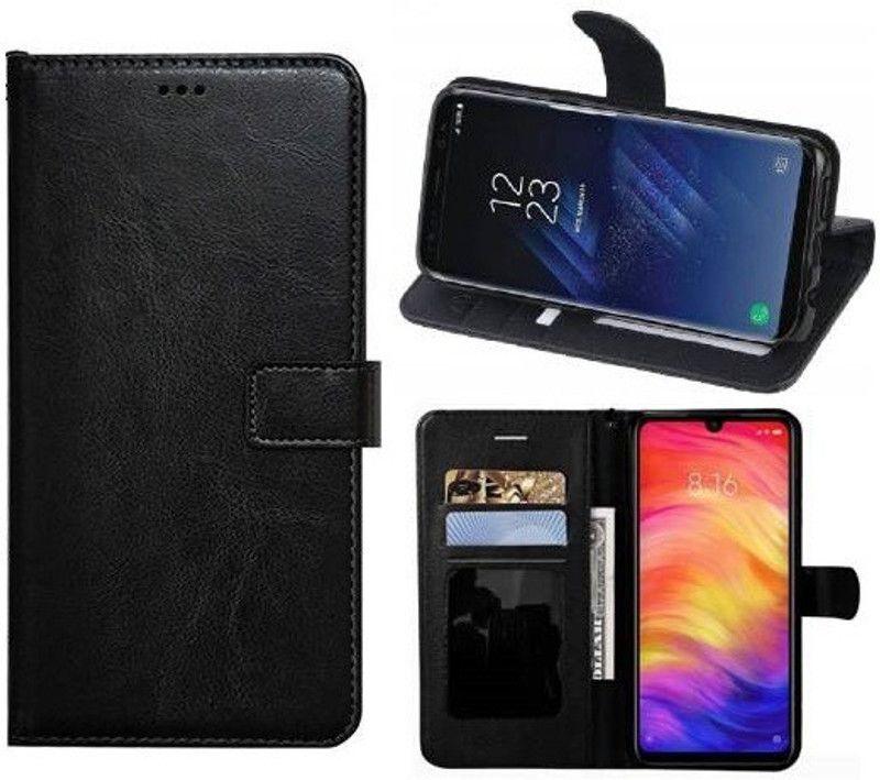 YuniKase Flip Cover for Oppo F11 Pro  (Black)