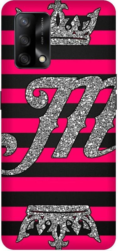 SAVETREE Back Cover for Oppo F19, CPH2219, Oppo F19s, CPH2223, M, M Alphabet  (Multicolor, 3D Case, Pack of: 1)