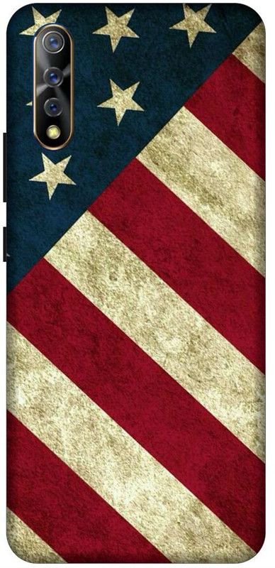 SSMORYA Back Cover for Vivo S1 American Flag Printed Back Cover  (Multicolor, Waterproof, Pack of: 1)