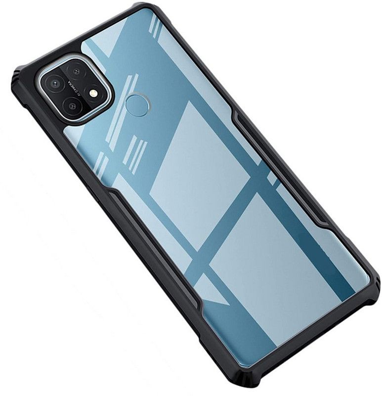 MAKZAM Back Cover for Realme C21  (Black, Camera Bump Protector)