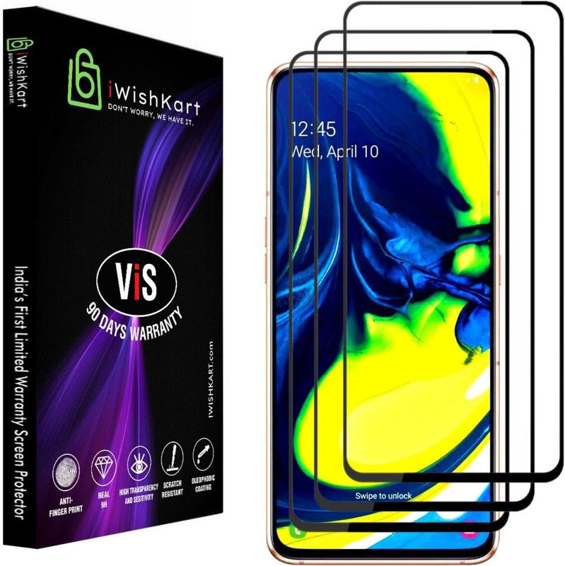 iWishKart Edge To Edge Tempered Glass for vivo X27, vivo X27 5G  (Pack of 3)