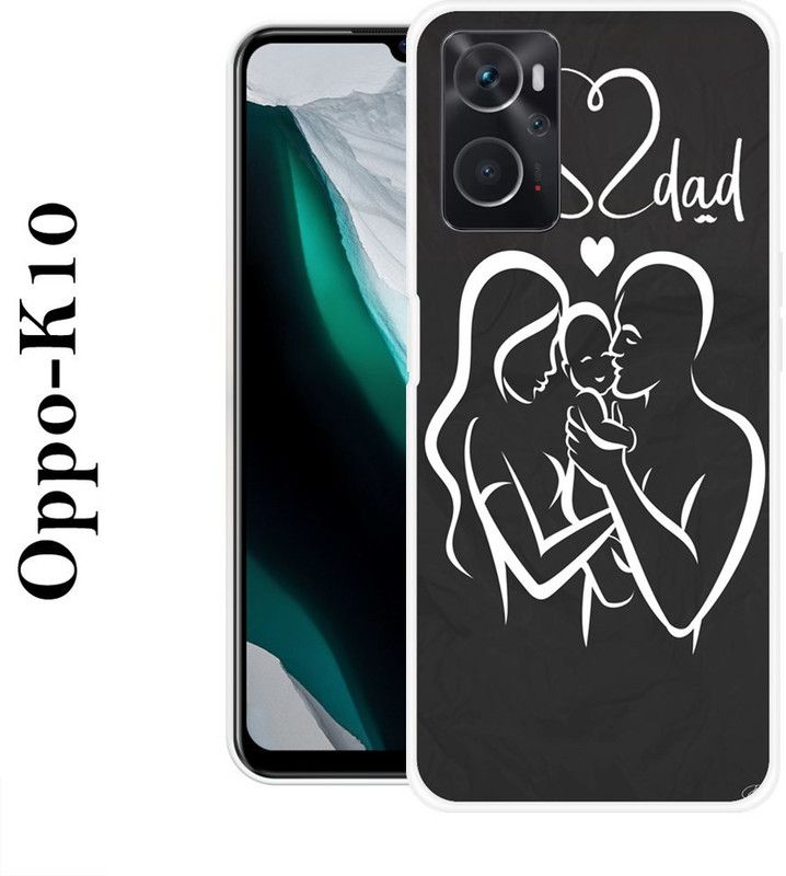 KLC Back Cover for Oppo K10  (Black, White, Silicon)