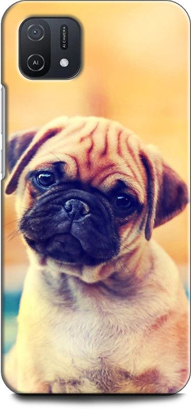 INDICRAFT Back Cover for OPPO A16e, CPH2421 PUG, CUTE DOG, CUTE, ANIMAL, PET  (Multicolor, Shock Proof, Pack of: 1)