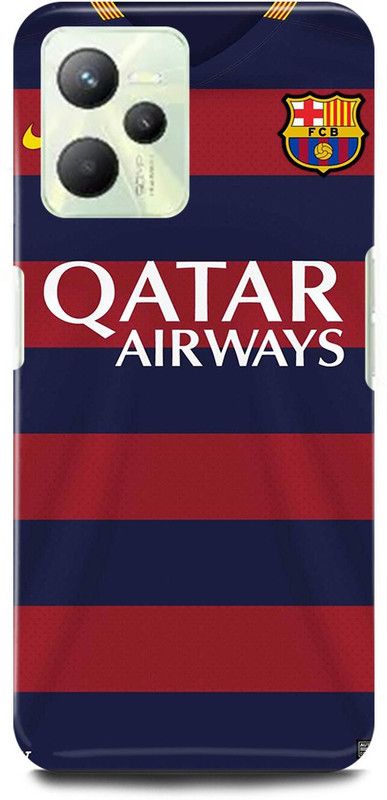 play fast Back Cover for Realme C35, RMX3511 QATAR, AIRWAYS, FCB, BARCELONA  (Pink, Hard Case, Pack of: 1)
