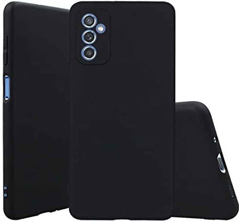 S-Hardline Back Cover for Samsung Galaxy M52 5G  (Black, Flexible, Pack of: 1)