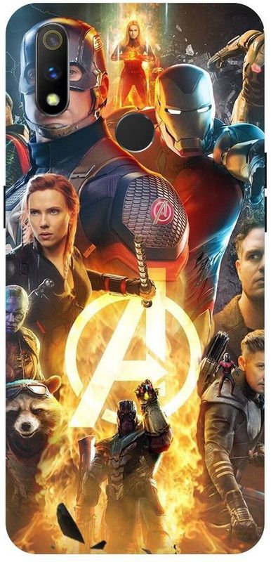 URCHIN Back Cover for Realme 3 Avengers, infinity wars, end game, superheros, iron man  (Multicolor, Shock Proof, Pack of: 1)