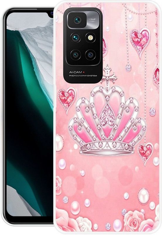 PRINTGARD Back Cover for Mi Redmi 10 Prime  (Multicolor, Grip Case, Silicon, Pack of: 1)