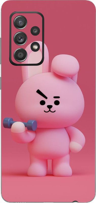CLAXA Loving Teddy Mobile Back Skin,,, Loving Teddy, Samsung Galaxy A52s 5G Mobile Skin  (Loving Teddy Skin With Super matte finish,,)