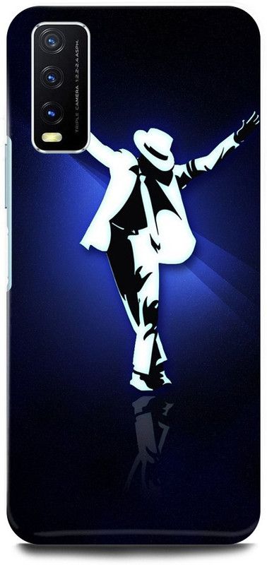 play fast Back Cover for Vivo Y20i, V2027 MICHEL, JACKSON, DANCER, LOVER  (Blue, Hard Case, Pack of: 1)