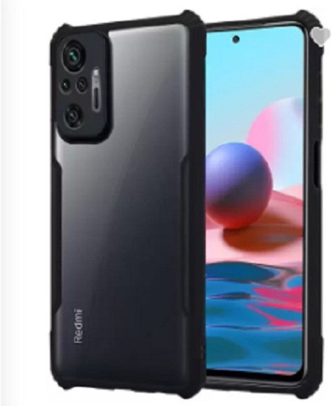 SRAVZ CASE Back Replacement Cover for Redmi Note 10 Pro, Redmi Note 10 Pro Max  (Black, Shock Proof, Pack of: 1)