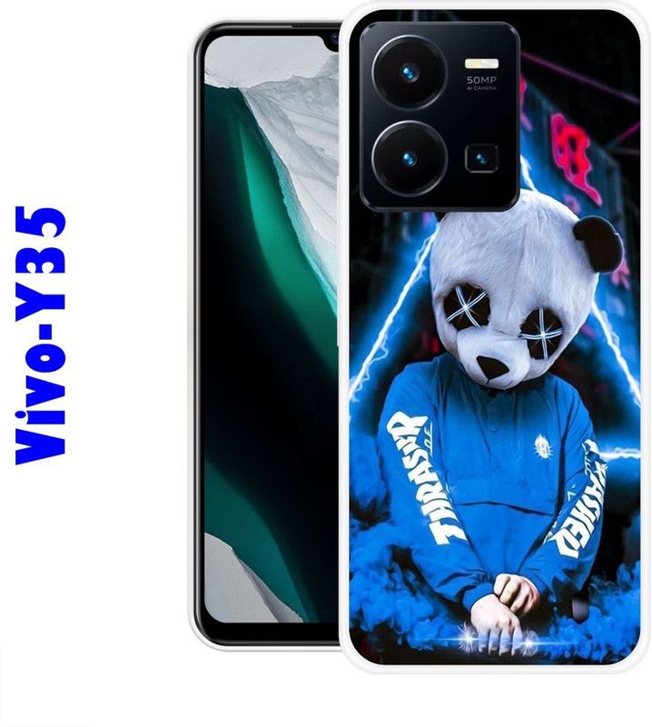 CellWorld Back Cover for Vivo Y35  (Multicolor, Silicon)