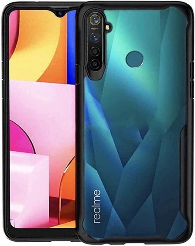 Gemesha Back Cover for Realme 5  (Black)