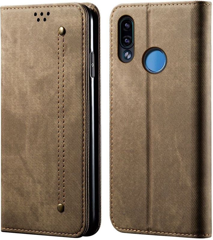 Pirum Wallet Case Cover for Redmi Note 7 Pro / Redmi Note 7 / Redmi Note 7s  (Khaki, Magnetic Case, Pack of: 1)