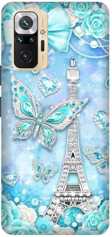 GRAFIQE Back Cover for REDMI Note 10 Pro M2101K6P EIFFEL TOWER, PARIS, HEARTS, LOVE, COLORFUL, GALAXY  (Multicolor, Shock Proof, Pack of: 1)