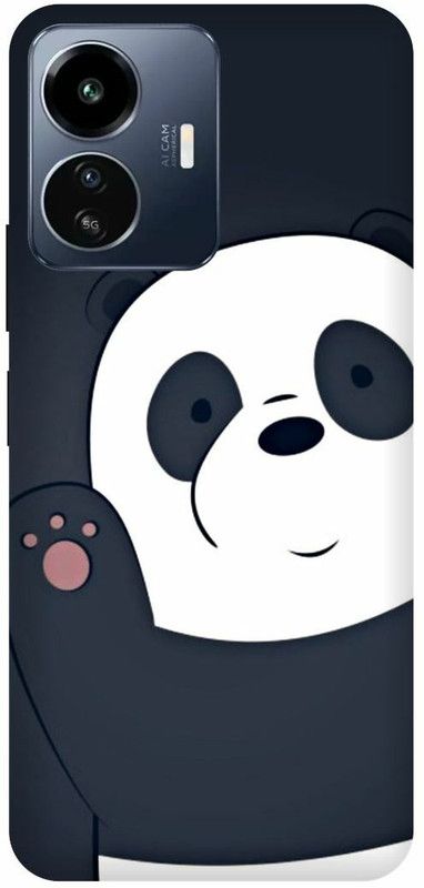 DIKRO Back Cover for IQOO Z6 Lite 5G, I2208, OSO, PANDA, BHALU, BEER  (Black, Hard Case, Pack of: 1)