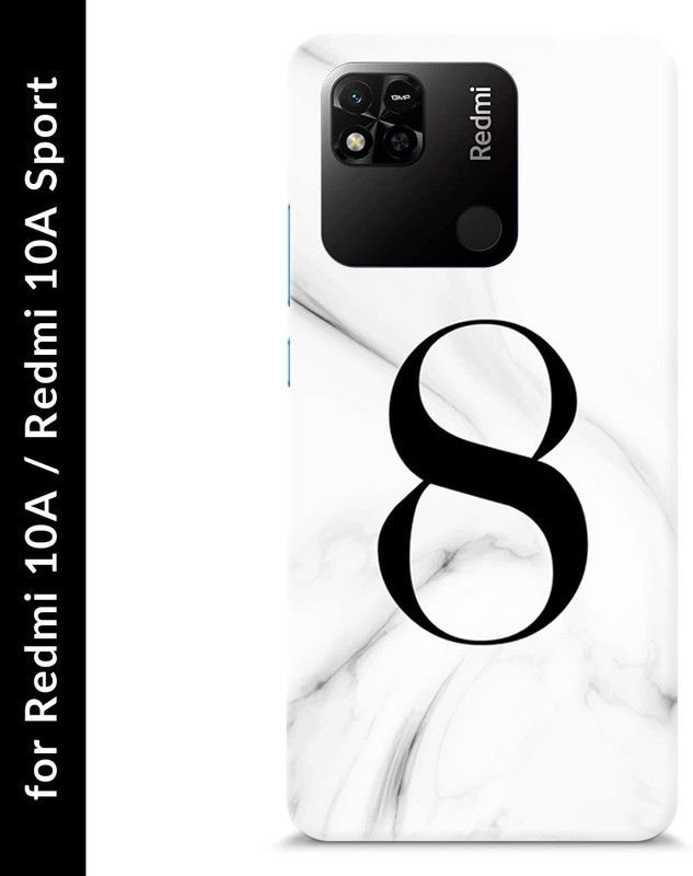 Mast Kalandar Back Cover for Redmi 10A  (Black, White, Pack of: 1)