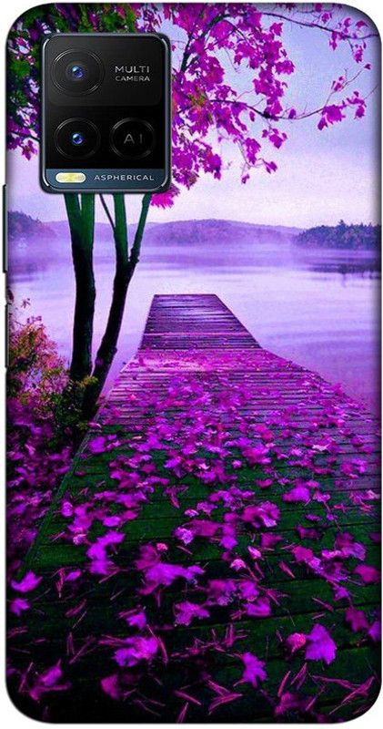 CROKIAN Back Cover for Vivo Y21 Designs Back Cover  (Pink, Hard Case, Pack of: 1)
