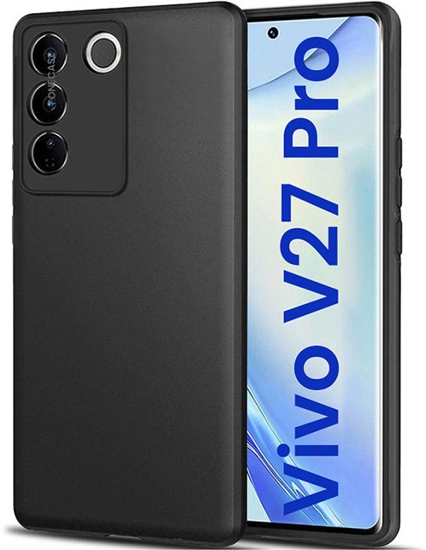 FONECASE Speaker Case Cover for VIVO V27 PRO (5G), VIVO V27 Pro  (Black, Silicon, Pack of: 1)