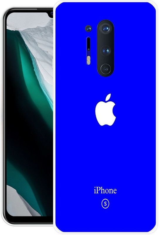 Looy Back Cover for OnePlus 8 Pro  (Blue, Flexible, Silicon, Pack of: 1)