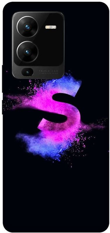Afterglow Back Cover for ViVO V25 PRO 5G COLORS, BLACK, WHITE, DESIGN, S, S ALFABET  (Multicolor, Pack of: 1)