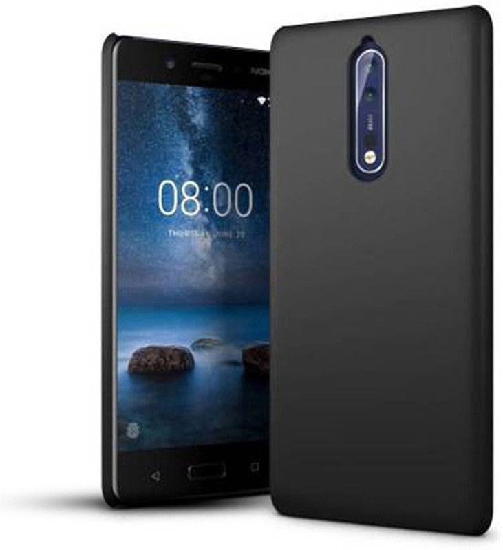 Mozo Back Cover for Nokia 8  (Black, Grip Case, Pack of: 1)