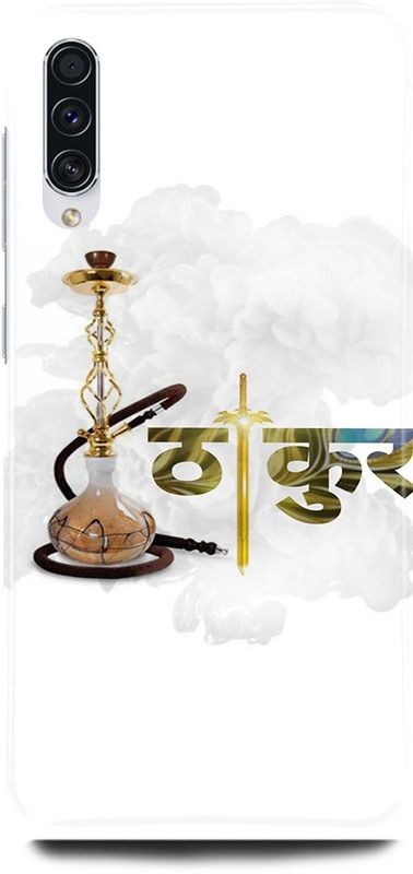 JUGGA Back Cover for SAMSUNG Galaxy A70, THAKUR, JI, BANNA, JI, HUKKA  (White, Hard Case)