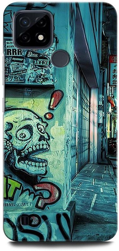 ORBIQE Back Cover for Realme C21Y RMX3261 STREET GRAFFITI, HORROR, ART, AWESOME  (Multicolor, Hard Case, Pack of: 1)