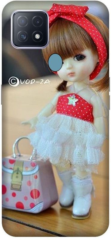 VS PRINT LINK Back Cover for OPPO A15 , CPH2185 ,Baby doll,lovers,love,heart ,Printed back cover  (Red, Hard Case, Pack of: 1)