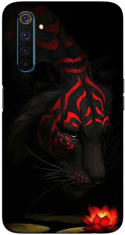 CROKIAN Back Cover for Realme 6 Pro Red lion Back Cover  (Multicolor, Hard Case, Pack of: 1)