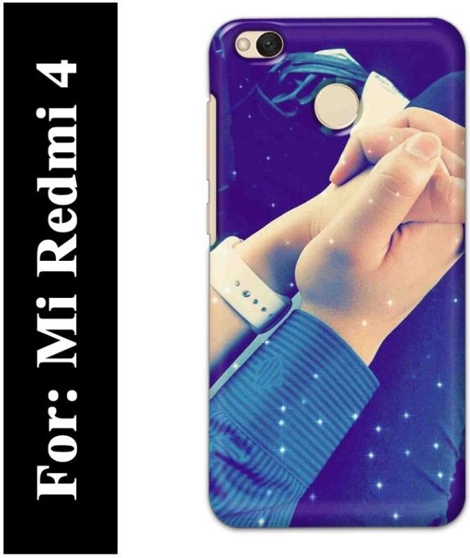 Majestic Back Cover for Mi Redmi 4  (Blue, Beige, Hard Case)