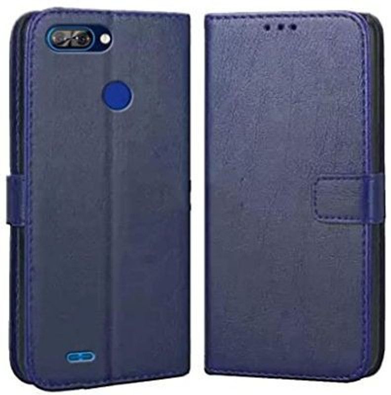Cafune Back Cover for Itel A46  (Blue, Dual Protection, Pack of: 1)