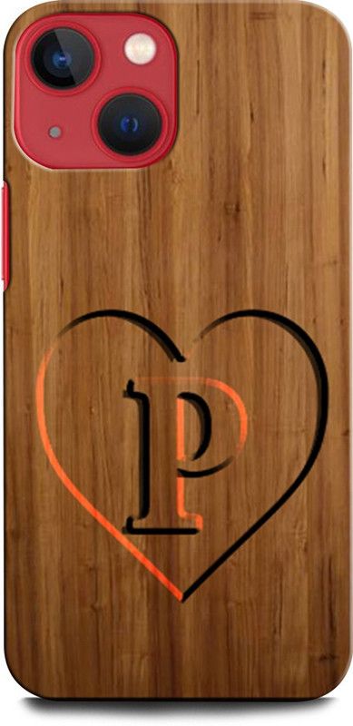 ORBIQE Back Cover for APPLE iPhone 13 Mini P, P LETTER, P DESIGN, P ALPHABET, P NAME  (Multicolor, Hard Case, Pack of: 1)
