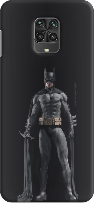 SP KING Back Cover for REDMI NOTE 9S  (Black)