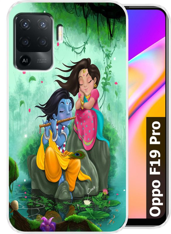 vipax Back Cover for Oppo F19 Pro  (Green, Silicon, Pack of: 1)