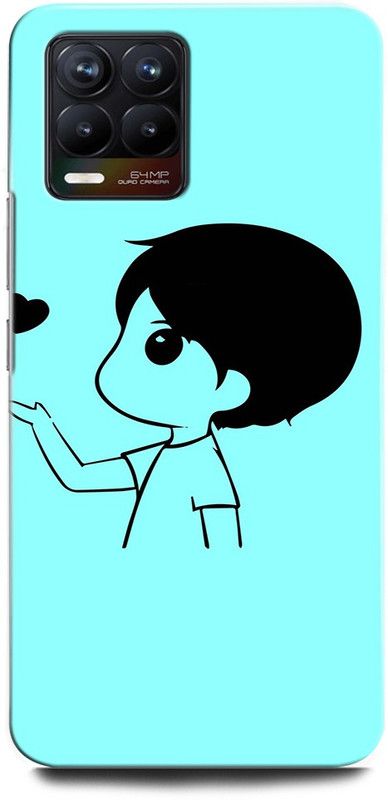 ORBIQE Back Cover for Realme 8 Pro RMX3081 BOY, ANIME, ALONE BOY, HEART,  (Multicolor, Hard Case, Pack of: 1)